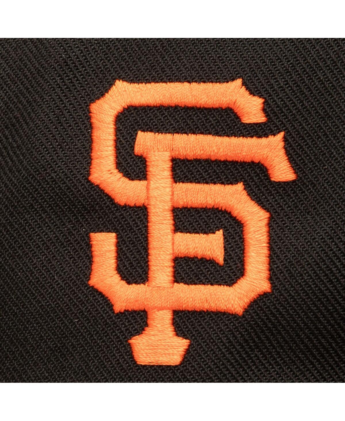 Mitchell & Ness Men's Black San Francisco Giants Double Up Snapback Hat In Black