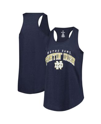 Fanatics - Women's Navy Notre Dame Fighting Irish Plus Size Arch Tank Top