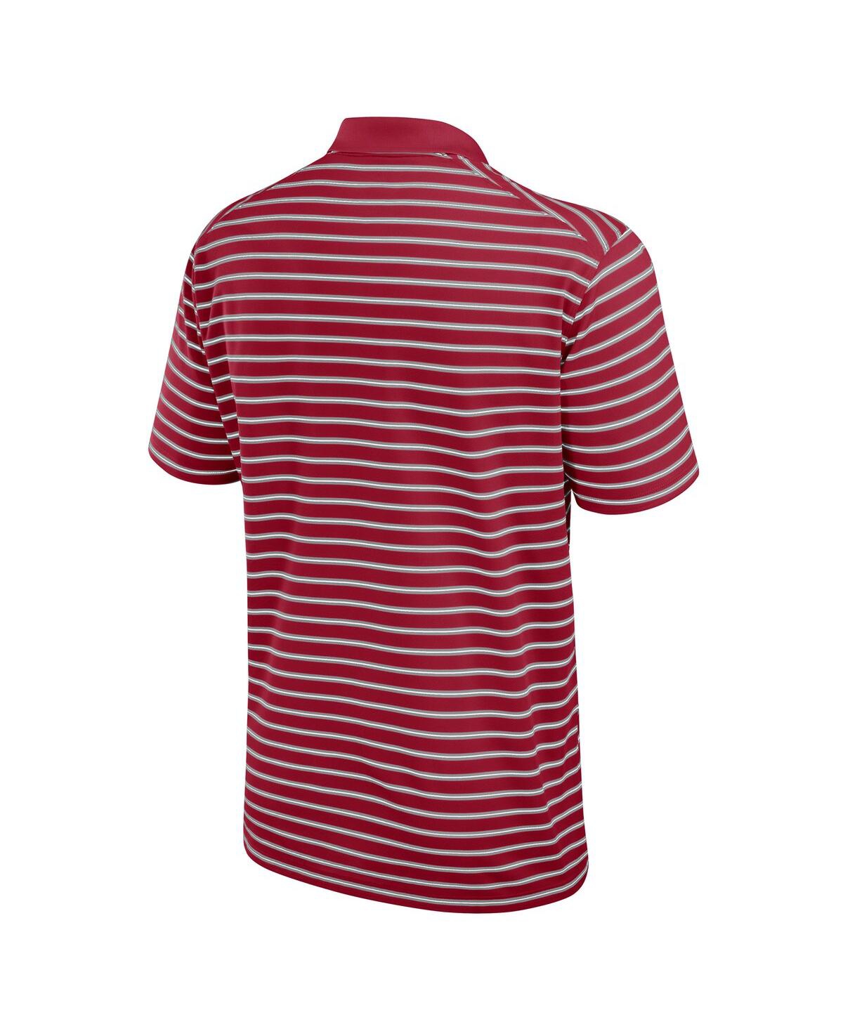 Nike Men's Cardinal Arkansas Razorbacks Victory Stripe Performance Polo Shirt In Red