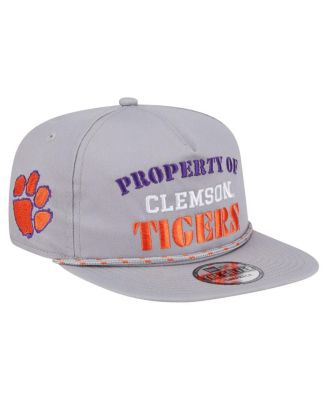 Men's Gray Clemson Tigers Golfer Vintage Adjustable Hat