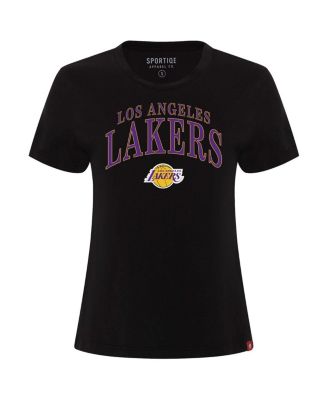 Women's Black Los Angeles Lakers Arcadia Boxy T-Shirt