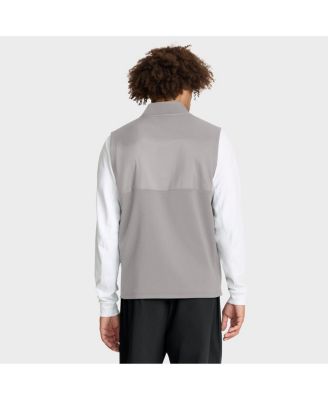 Men's Gray LSU Tigers Primetime Victory Performance Full-Zip Vest