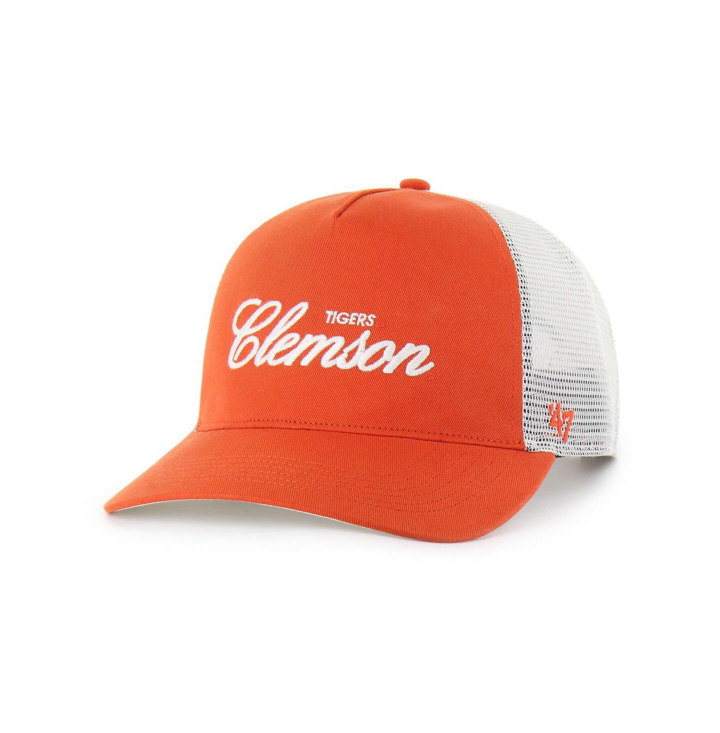 Кепка '47 Brand Orange Clemson Tigers Contemporary Basics Foundation Trucker Hitch Adjustable Hat — фото 2