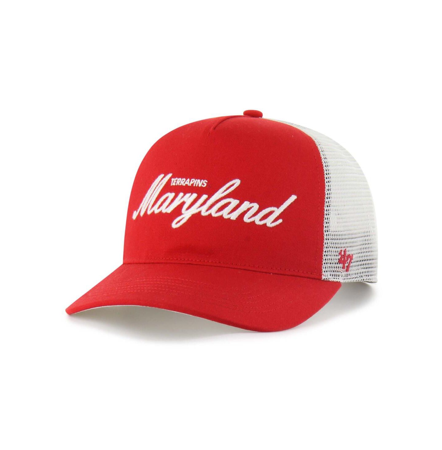 Кепка '47 Brand Red Maryland Terrapins Contemporary Basics Foundation Trucker Hitch Adjustable Hat — фото 2
