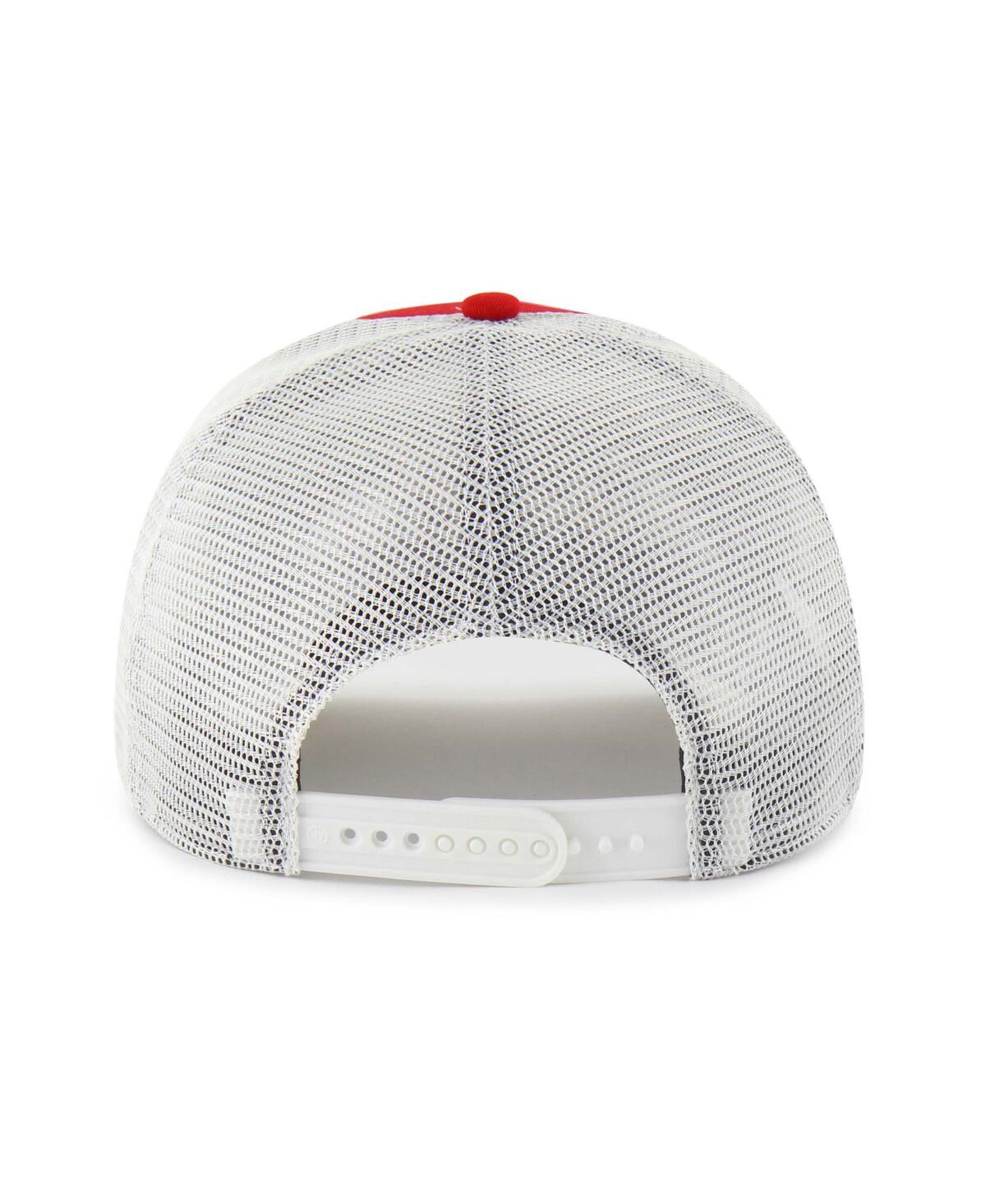 47 Brand Men's And Women's Scarlet Nebraska Huskers Contemporary Basics Foundation Trucker Hitch Adjustable H In Red