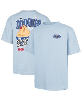 '47 Brand - Men's Light Blue Los Angeles Dodgers Ice Cream Parlor Foundation T-shirt