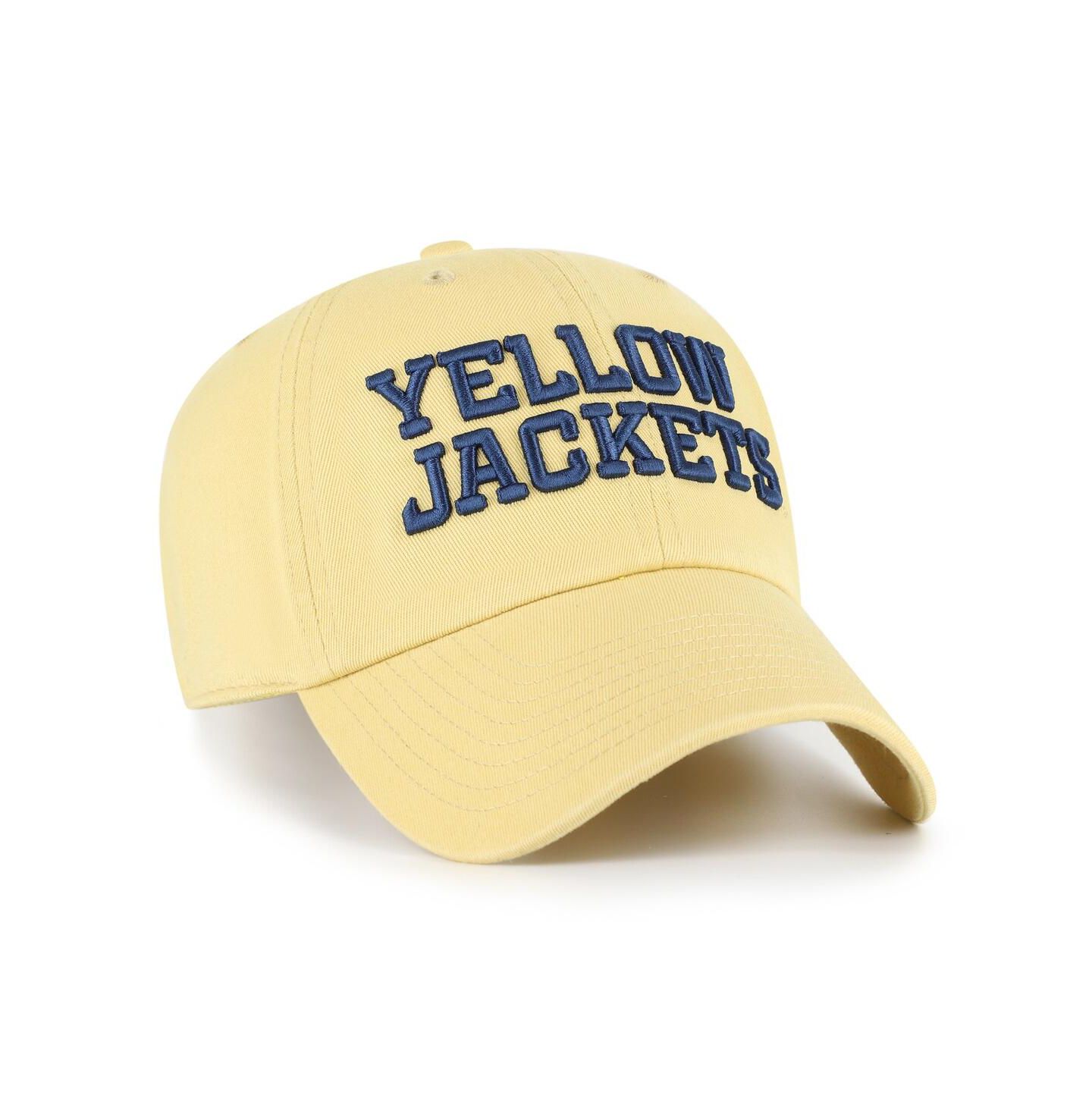 Мужские головные уборы '47 Brand Light Gold Georgia Tech Yellow Jackets Clean Up Adjustable Hat — фото 2