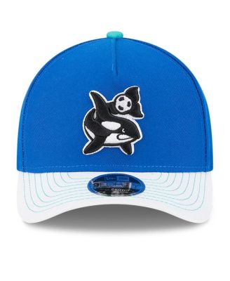 Men's Blue/White Seattle Sounders FC 2025 Jersey Hook 9FORTY M-Crown Adjustable Hat