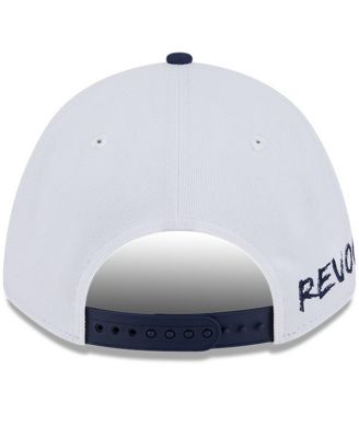 Men's Navy/White New England Revolution 2025 Jersey Hook 9FORTY M-Crown Adjustable Hat