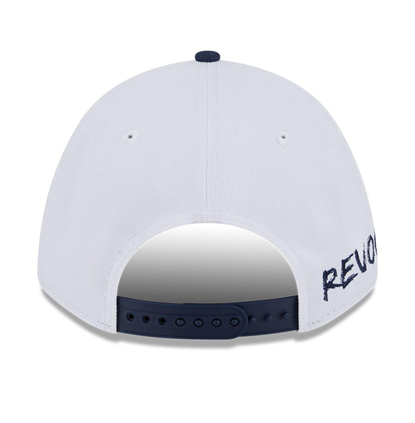 Мужские головные уборы New Era Navy/White New England Revolution 2025 Jersey Hook 9FORTY M-Crown Adjustable Hat — фото 3