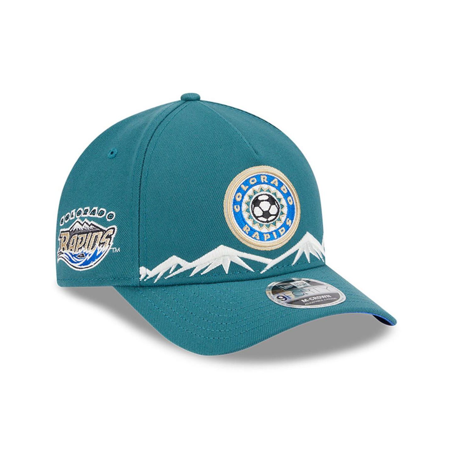 Мужские головные уборы New Era Green Colorado Rapids 2025 Jersey Hook 9FORTY M-Crown Adjustable Hat — фото 3