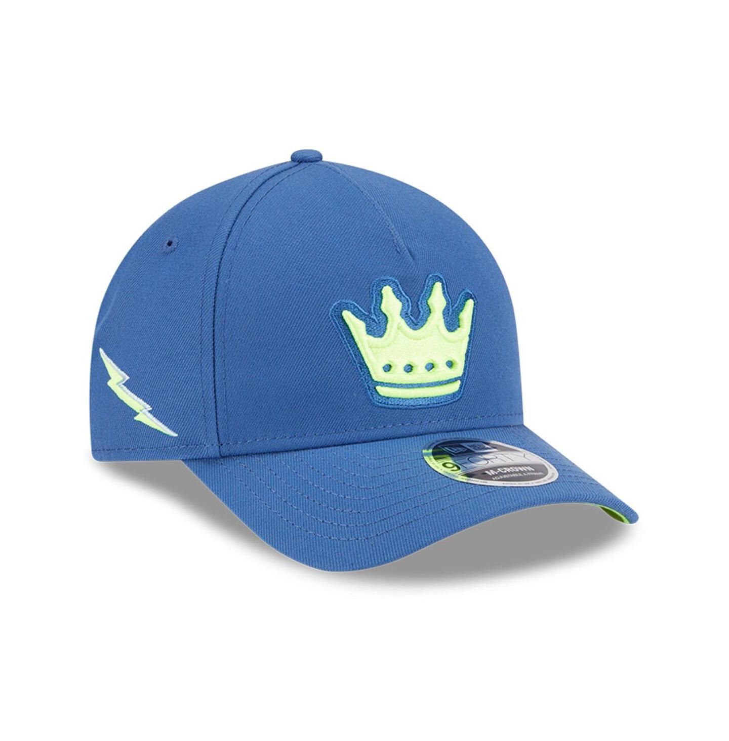 Мужские головные уборы New Era Blue Charlotte FC 2025 Jersey Hook 9FORTY M-Crown Adjustable Hat — фото 4