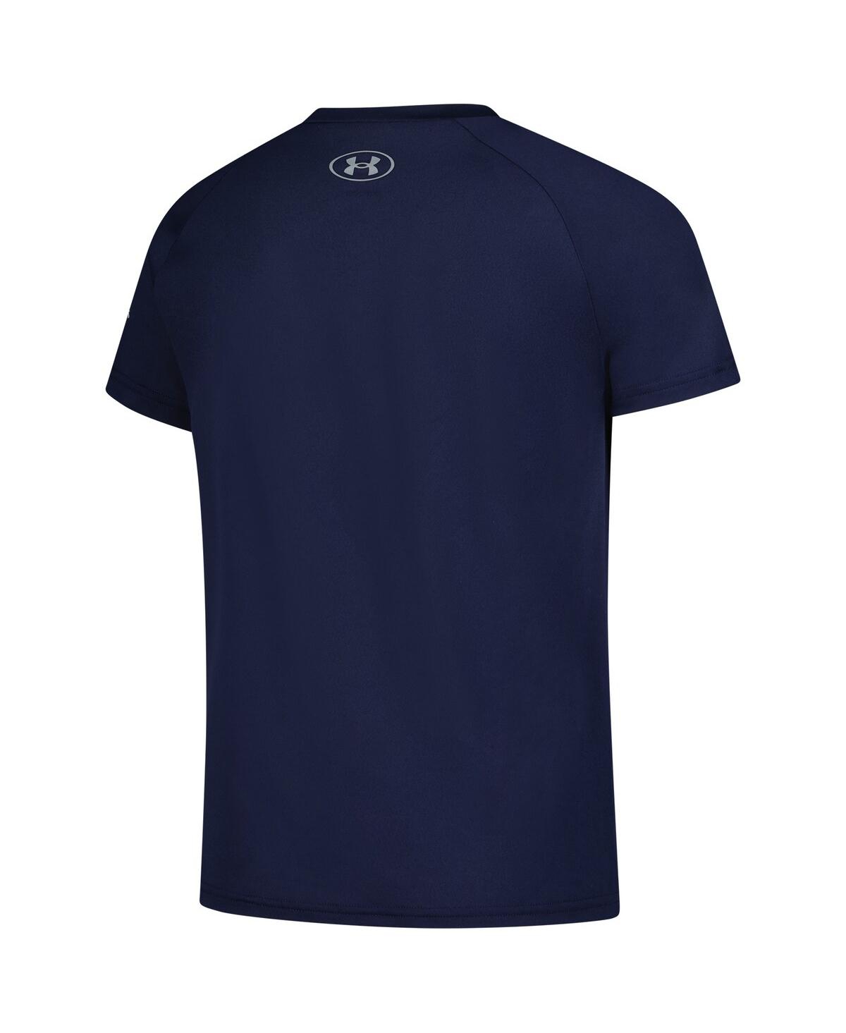 Under Armour Big Boys And Girls Navy The Players Raglan Tech T-shirt In Blue