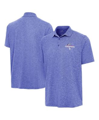 Antigua - Men's Heather Royal Los Angeles Dodgers 2024 National League Champions Par 3 Polo Shirt