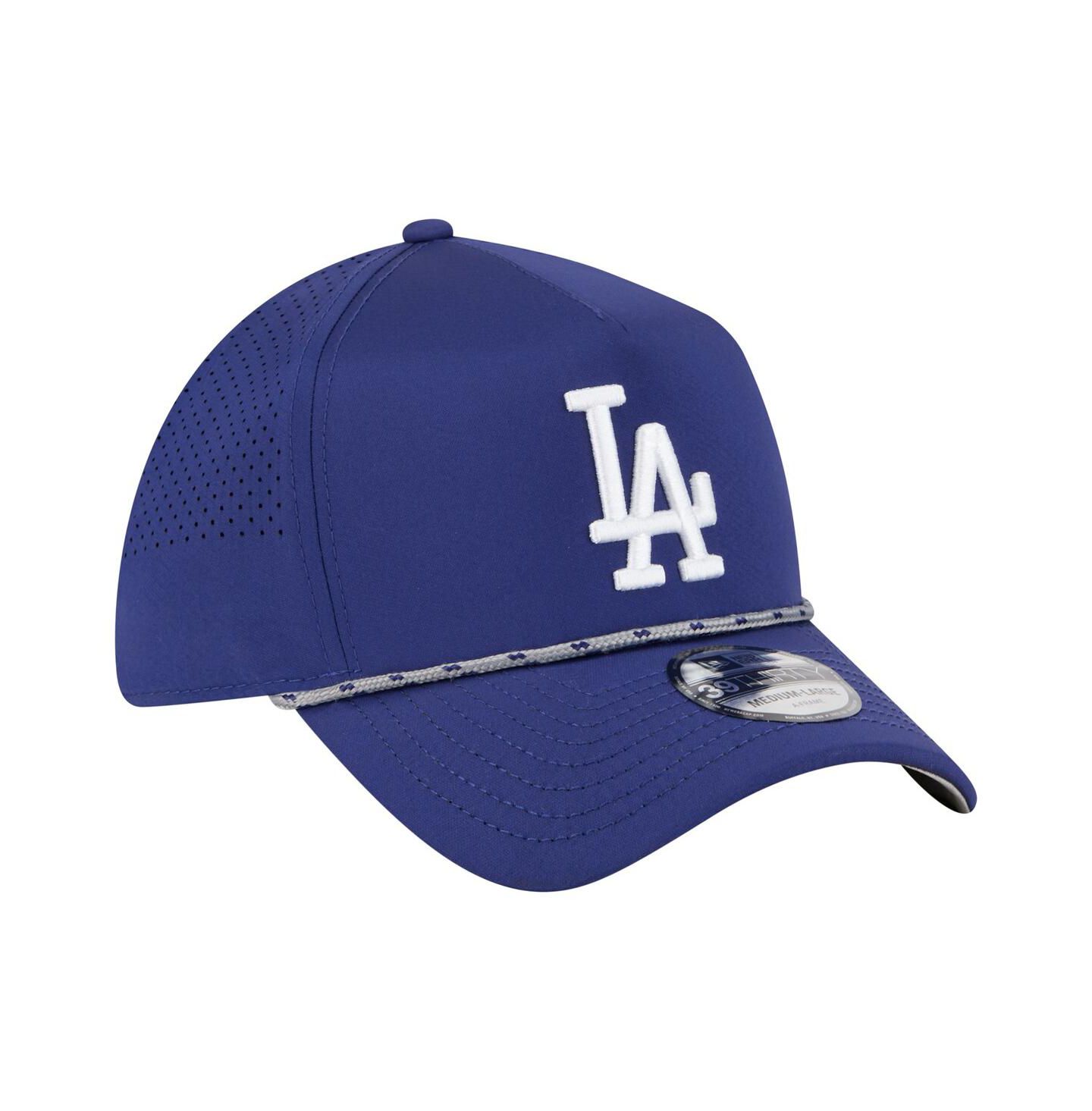 Мужская кепка New Era Royal Los Angeles Dodgers 39THIRTY A-Frame Perforated Flex Hat — фото 2