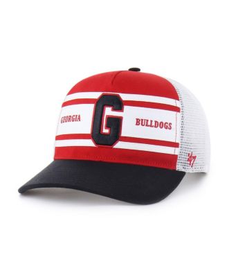 '47 Brand - Big Boys and Girls Red/Black Georgia Bulldogs Super Stripe Hitch Adjustable Trucker Hat