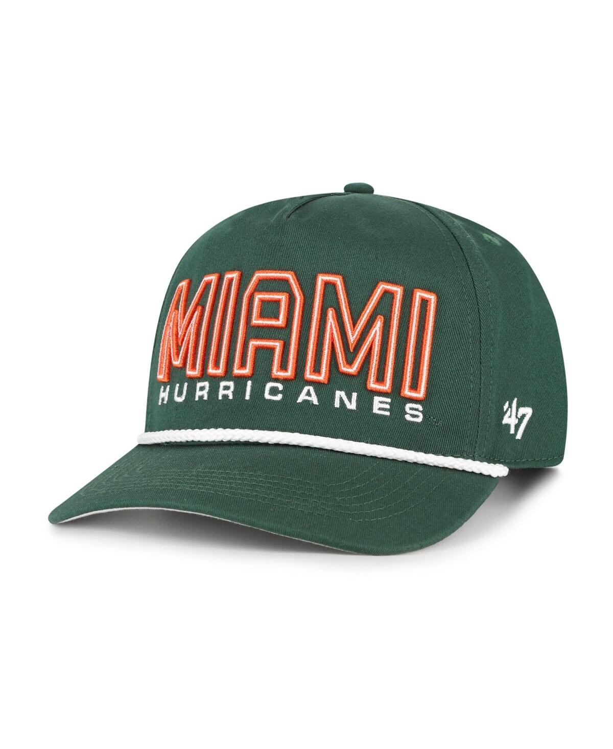 47 Brand Big Boys And Girls Green Miami Hurricanes Byline Hitch Adjustable Hat In Green