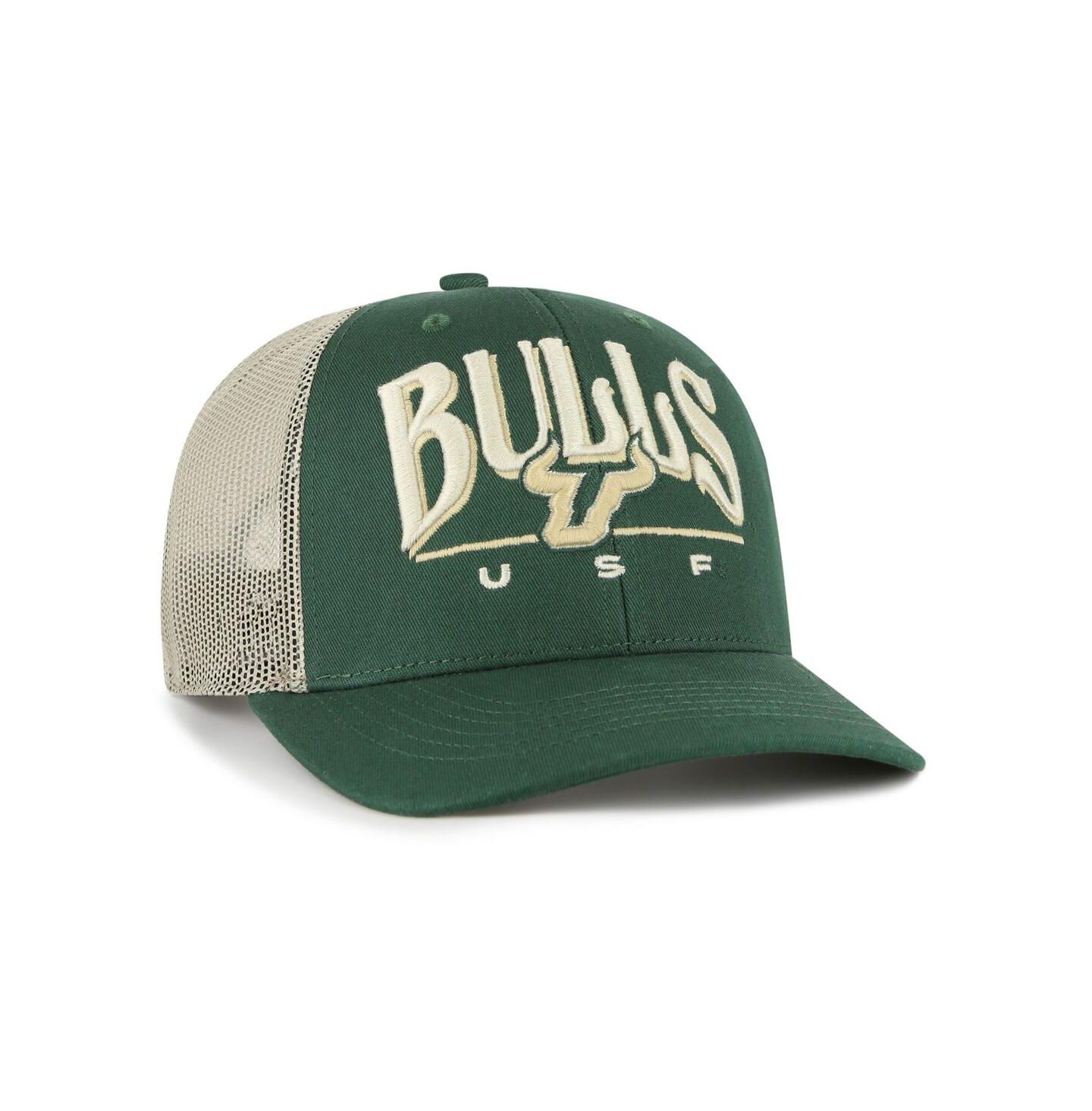 Мужская кепка '47 Brand Green South Florida Bulls Arid Adjustable Trucker Hat — фото 3