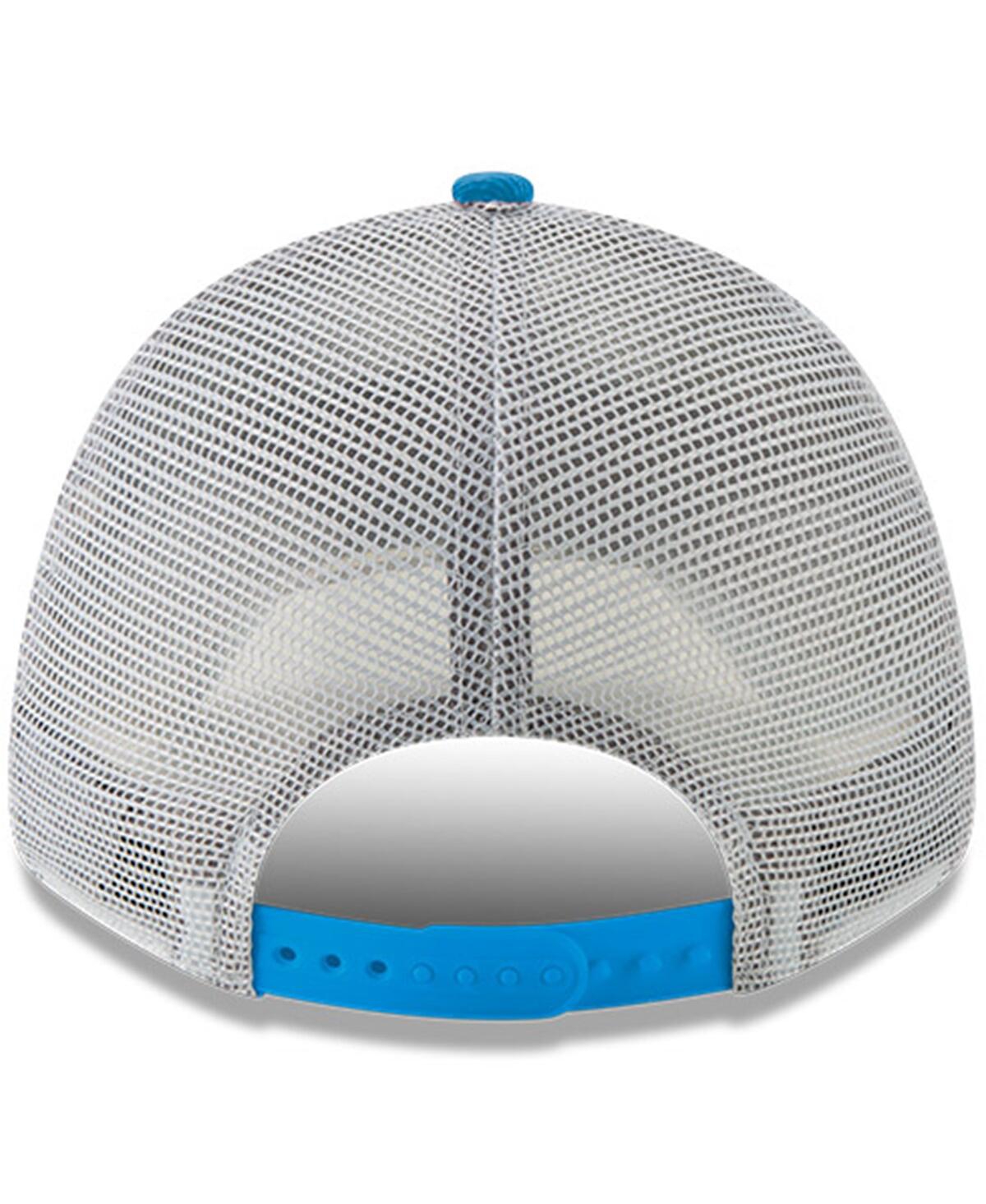 New Era Men's Powder Blue Los Angeles Chargers Charger Power A-frame 9forty Trucker Adjustable Hat In Blue