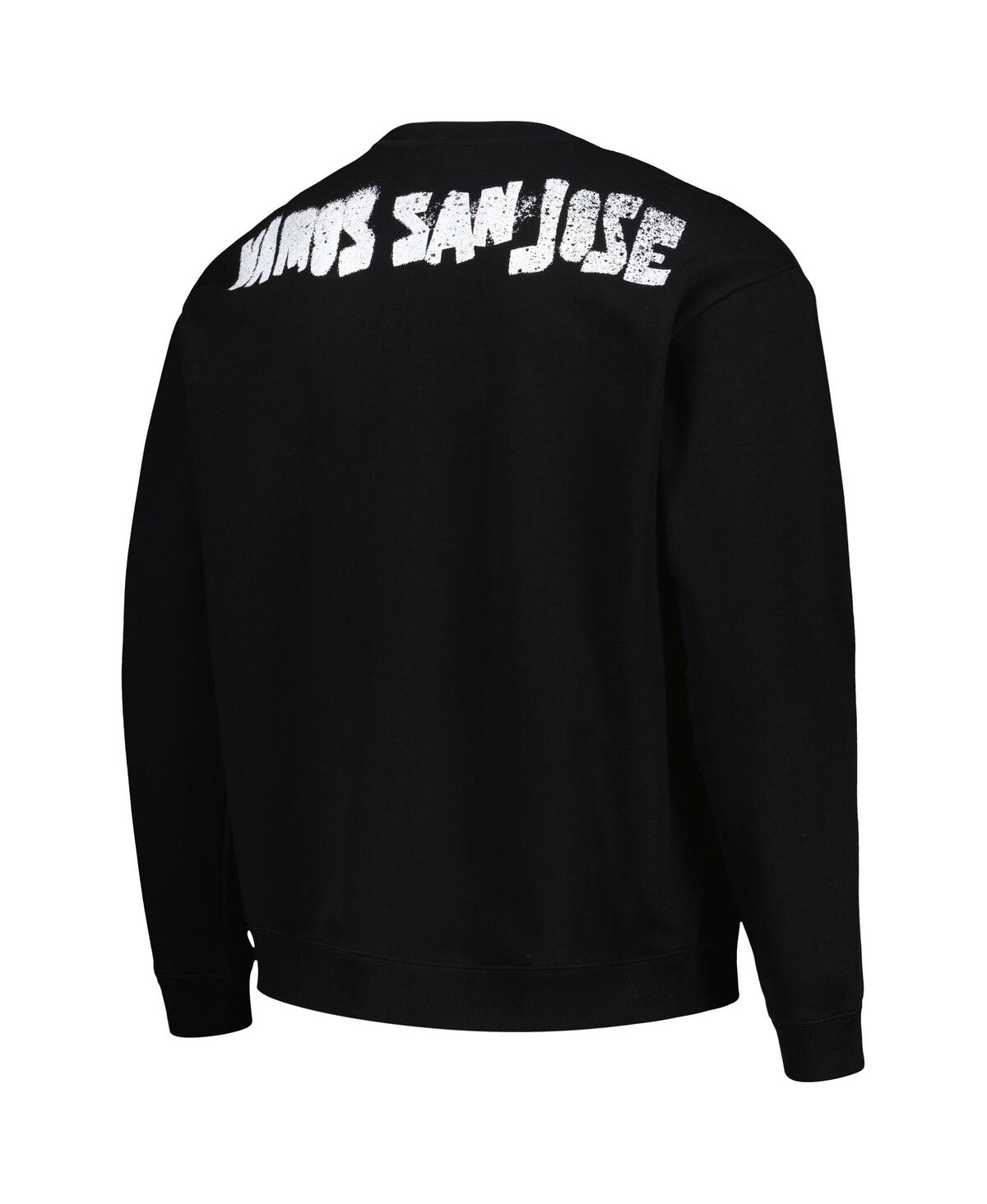 The Wild Collective Men's Black San Jose Earthquakes Pullover Sweatshirt In Black