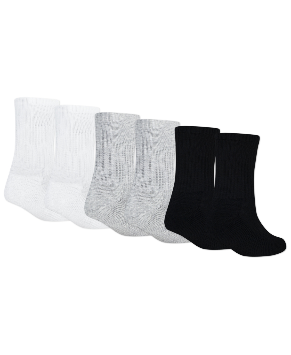 Abercrombie Little Kids 6-pack Neutral Core Crew Socks In White
