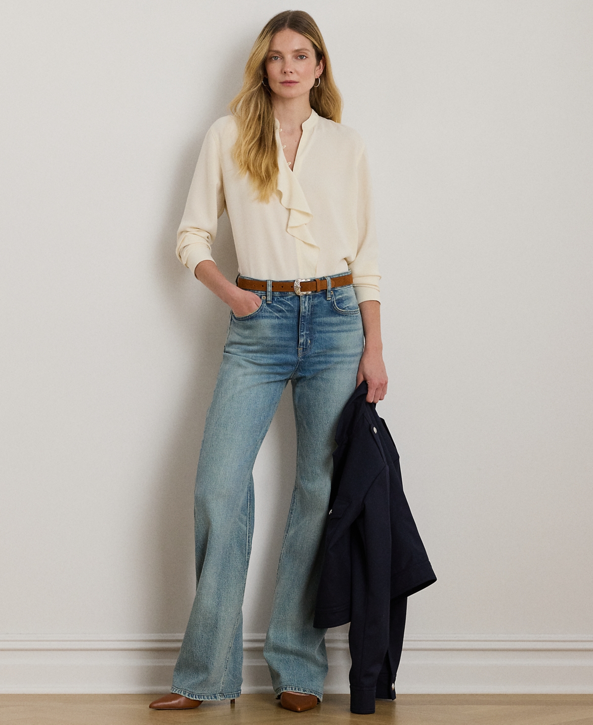 Ralph Lauren Petite High-rise Wide-leg Jeans