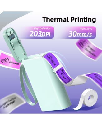 POLONO Label Maker Machine with Tape, P21-A Bluetooth Label Printer, Wireless Mini Label Makers with Multiple Templates for Organizing, Office, Home