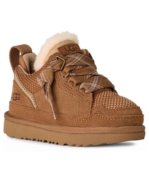 Кроссовки UGG® Lowmel Lace-Up Sneakers для девочек, цвет: Каштановый