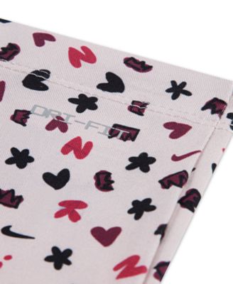 Girls' Toddler 2T-4T Essentials All-Over Print Femme Sweatshirt and Legging, 2-Piece Set