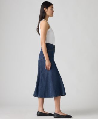 Women's Fit and Flare High Rise Skirt