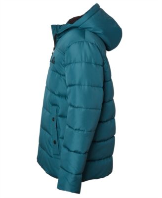 Toddler and Little Boys' Ripstop Mini Puffer Jacket with Beanie