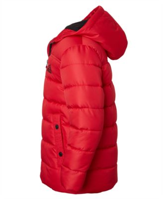 Toddler and Little Boys' Ripstop Mini Puffer Jacket with Beanie