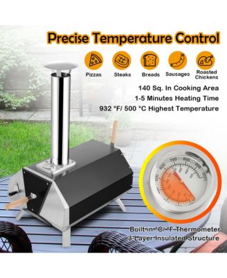 Outdoor Pizza Oven Machine 12'' Pizza  Grill Maker Portable with  Foldable legs