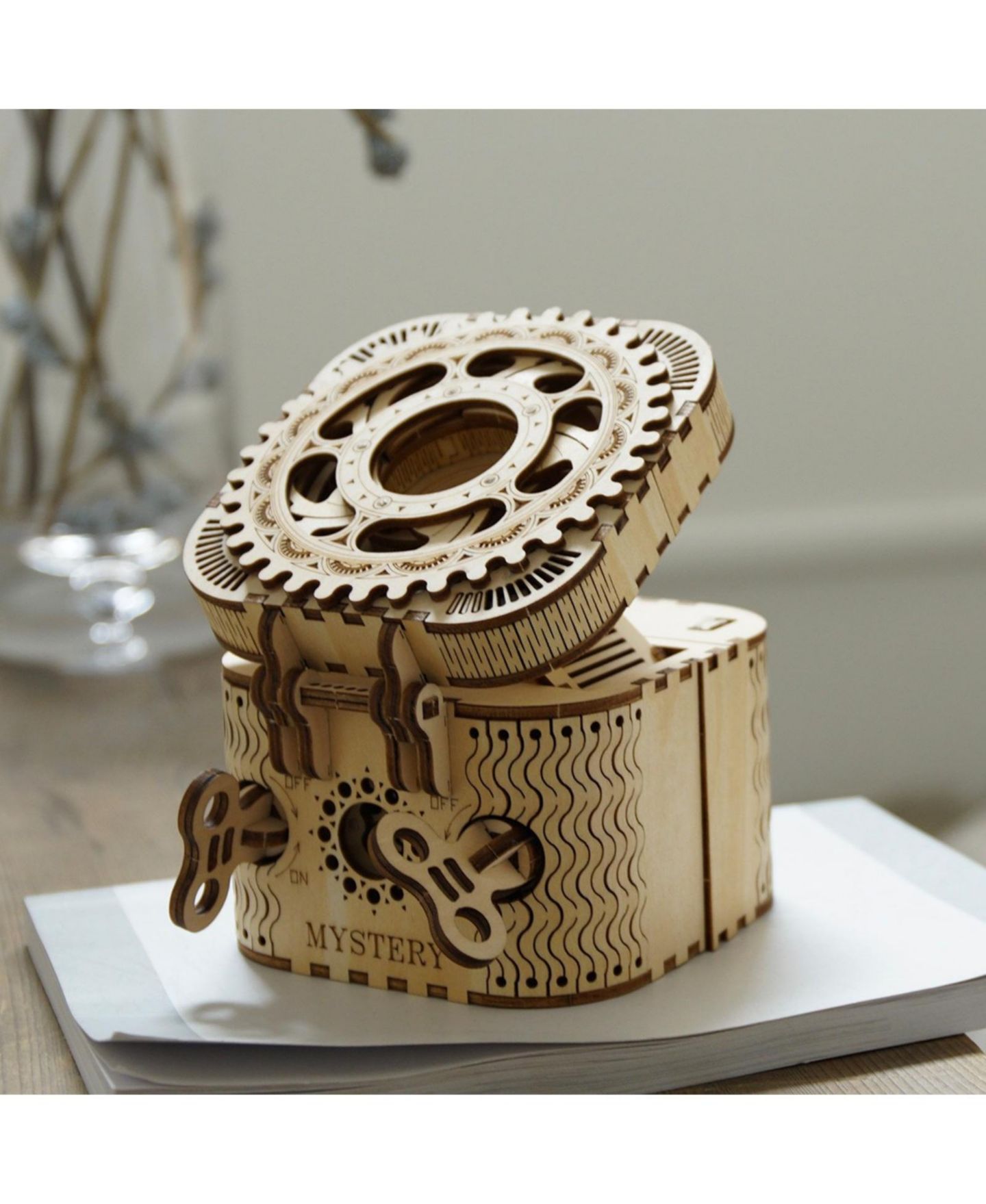 Детские конструкторы Robotime Treasure Box 123-Piece 3D Wooden Puzzle, Ages 14+ — фото 4