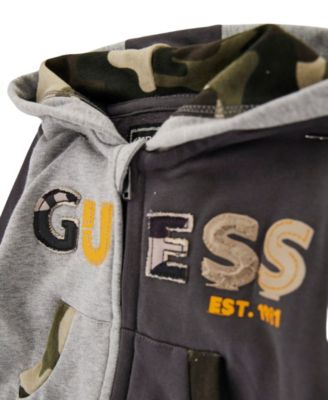 Baby Boys' Two-Tone Long-Sleeve Top and Pant, 2-Piece Set