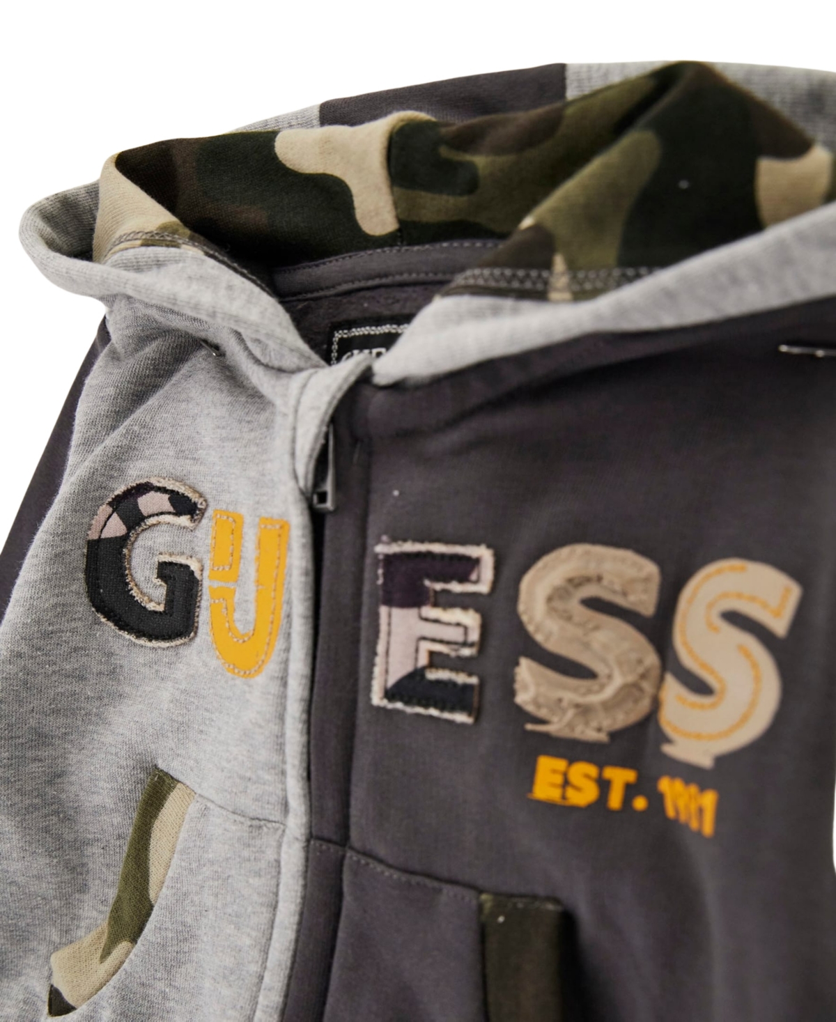 Guess Baby Boys 2-Piece Two-Tone Long-Sleeve Top and Pant Set
