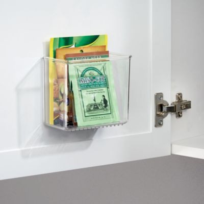 Adhesive Organizer Bin for Kitchen - Set of 4 - Clear