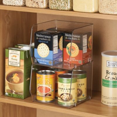 Set of 4 Open-Front Bin for Household Storage