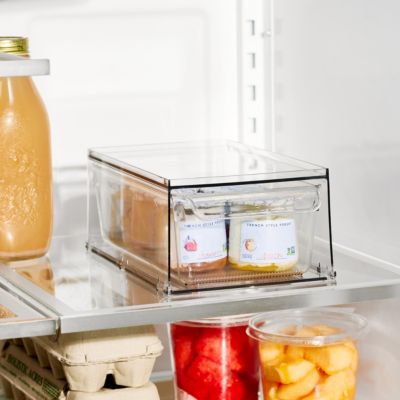 Stackable Kitchen Storage Drawer - Clear