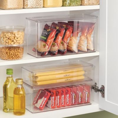 Stackable Hinged-Lid Pantry Storage Box