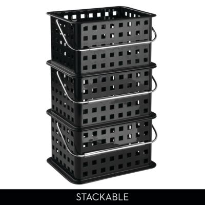 Set of 3 Small Stackable Shower Caddy Basket