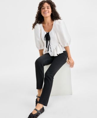 Women's Oracle Low-Rise Slim Straight Jeans