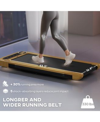 Walking Pad, Under Desk Treadmill with Wider Belt, Remote Control