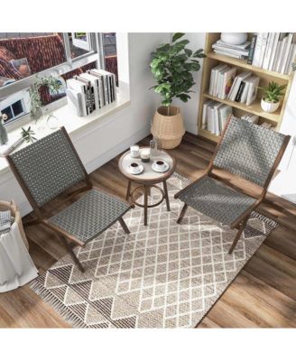 Haft Aluminum Indoor and Outdoor 3pc Table and Chair Set