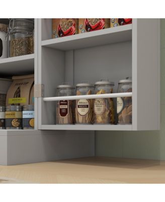 65&amp;quot; Kitchen Pantry Cabinet with Adjustable Shelves Spick Racks