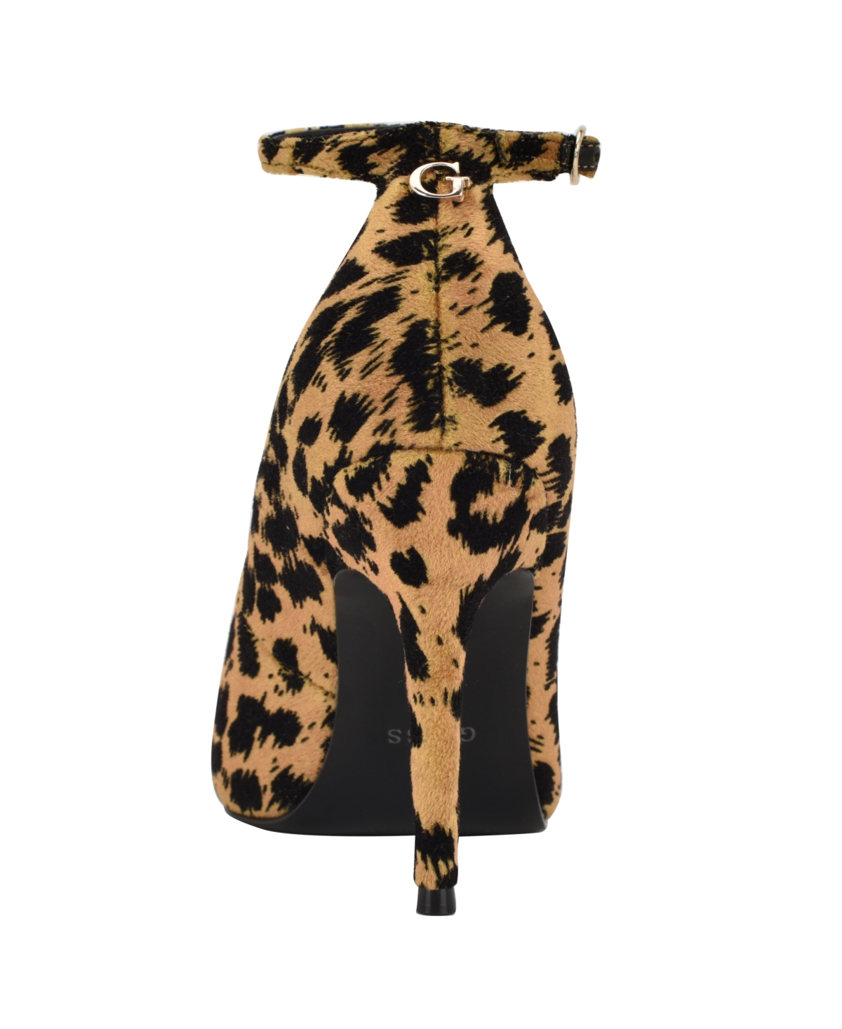 Guess Women's Napril Ankle Strap Stiletto Dress Pumps In Animal Print