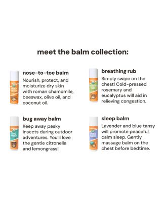 Baby 4-Pack Organic Balm Collection