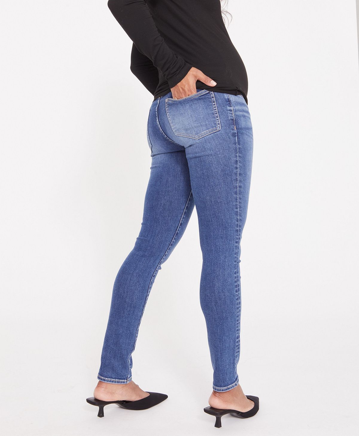 HATCH Collection Maternity Over the Bump Slim Jean view 4 — MAYCSS fashion products