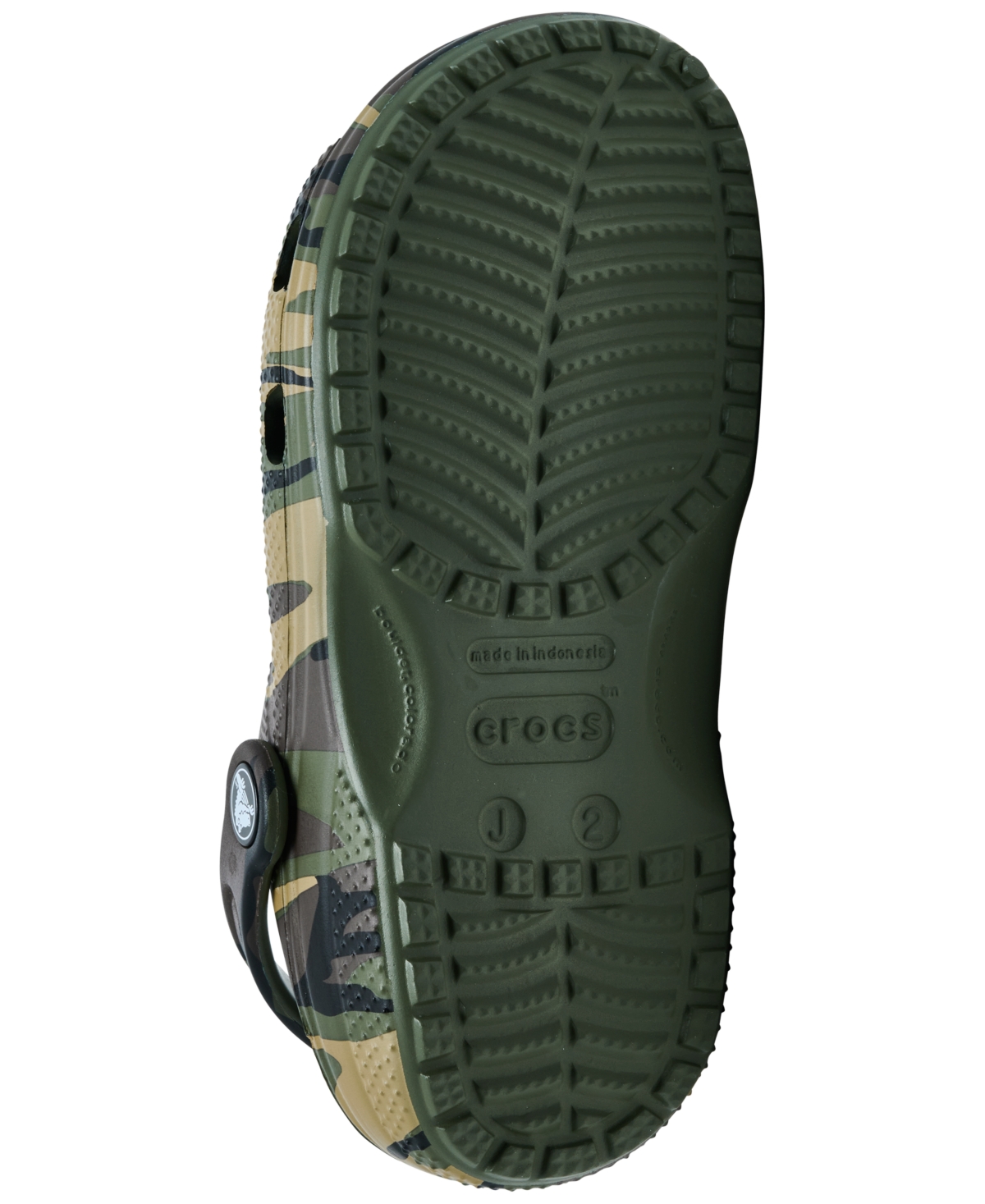 Crocs Little Kids Classic Camo Print Clogs From Finish Line In Green