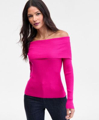 Women's Off-The-Shoulder Sweater, Macy's Exclusive
